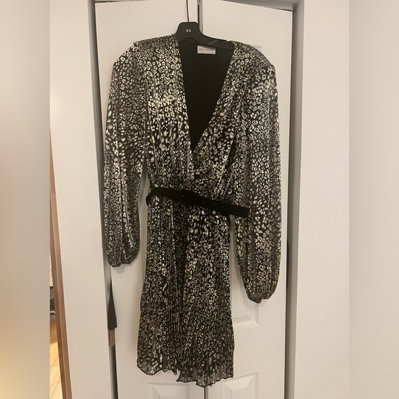 Rebecca Valance belted metallic dress - Picture 3 of 12